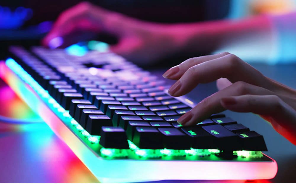 Un teclado mecanico es ideal para gaming