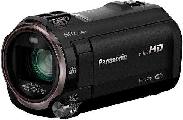Panasonic HC-V770 Las mejores videocamaras para streaming en vivo