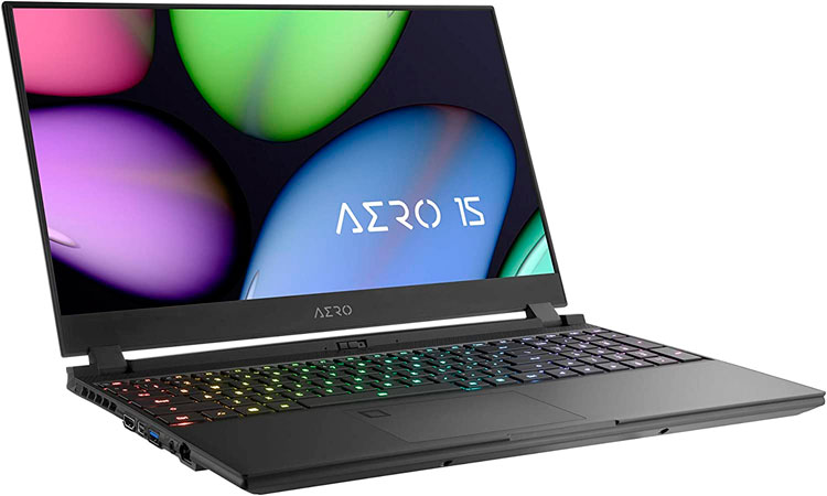 Gigabyte AERO 15 Las mejores laptops baratas para diseño gráfico