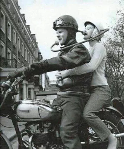 Casco de moto años 60