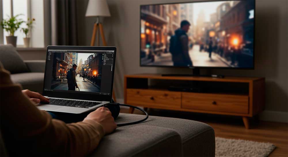 Cómo conectar una laptop a una TV con HDMI