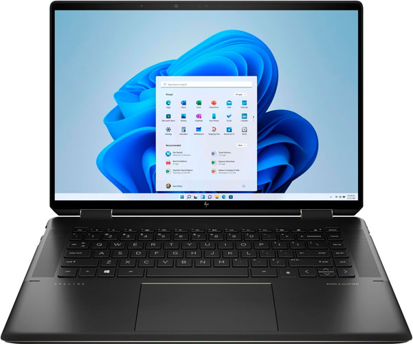 HP Spectre x360 2023. Las mejores laptops con pantalla táctil.