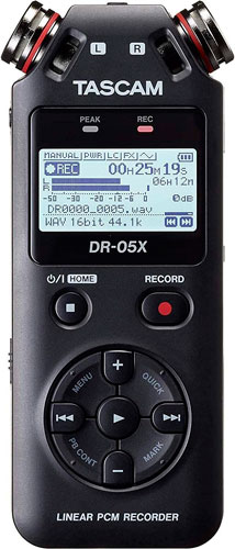 Tascam DR-05X. Las mejores grabadoras de voz.