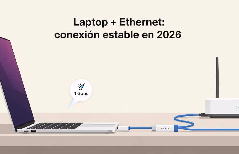 Cómo conectar tu laptop a internet por cable Ethernet