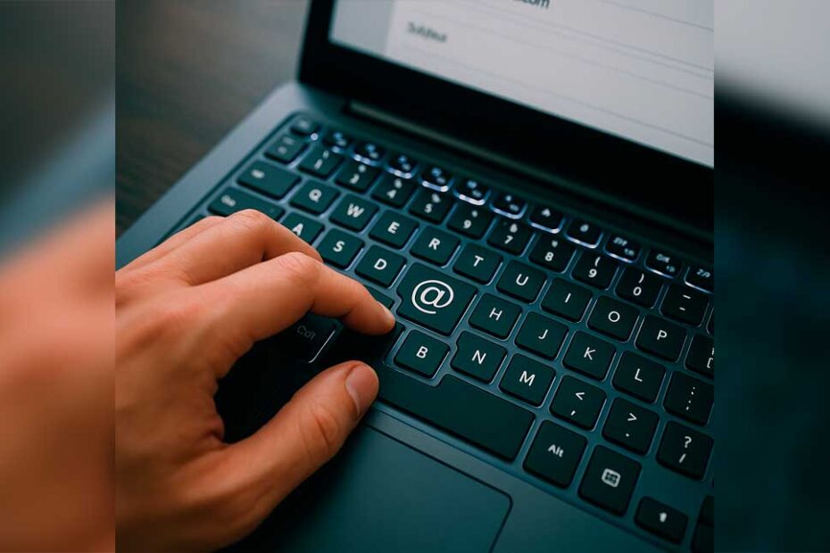 Como hacer la arroba en laptop y en PC