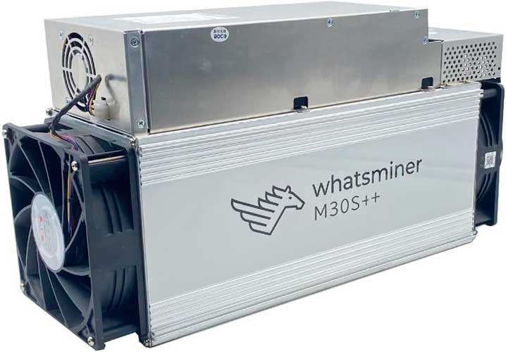 Whatsminer M30s++. Los mineros más económicos para minar con Nice Hash
