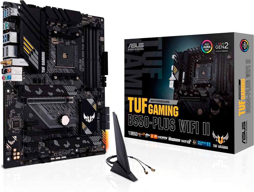 ASUS TUF Gaming B550-PLUS WiFi II. Mejores Placas Base para Ryzen 9 5900X.