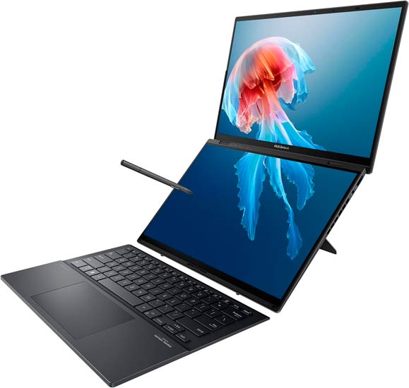 Asus Zenbook Duo OLED (2024). Las mejores laptops para dibujo digital.