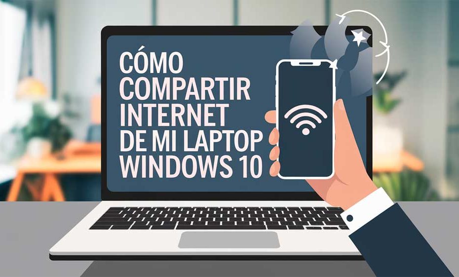 Como compartir internet de mi laptop Windows 10