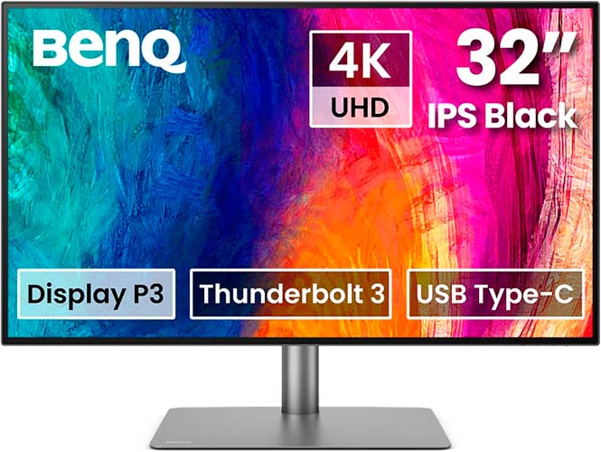 BenQ PD3225U Thunderbolt 4K. Mejores Monitores BenQ para Diseño Gráfico y Fotografía.