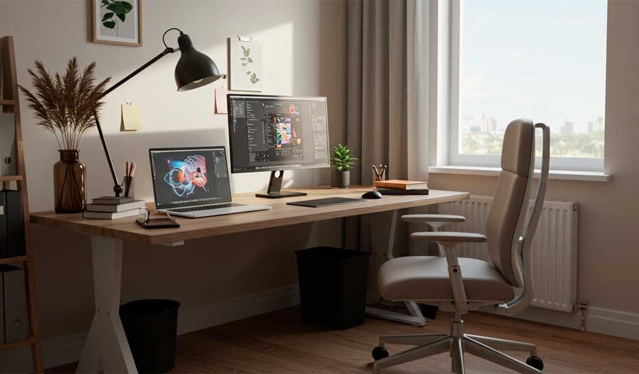 Cómo crear un setup de trabajo en casa cómodo