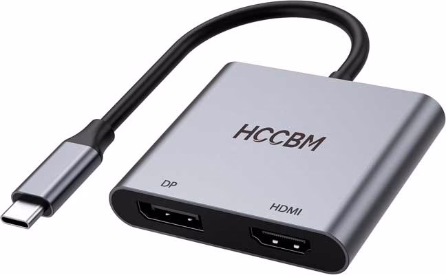 Adaptador USB C a DisplayPort (DP) y HDMI