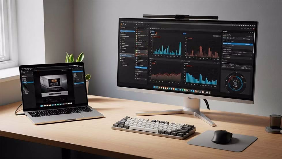 Laptop para trabajo de oficina