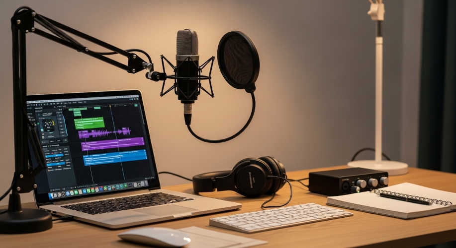 Cómo grabar un podcast con una laptop: equipo para grabar un podcast 